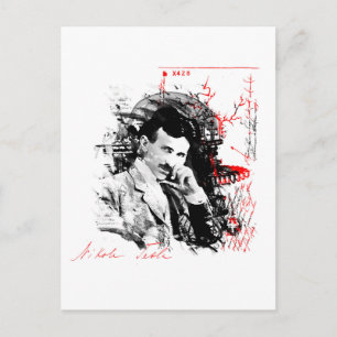Cartão Postal Nikola Tesla