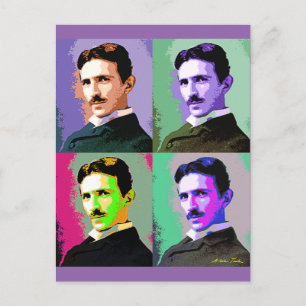 Cartão Postal Nikola Tesla
