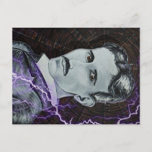 Cartão Postal Nikola Tesla