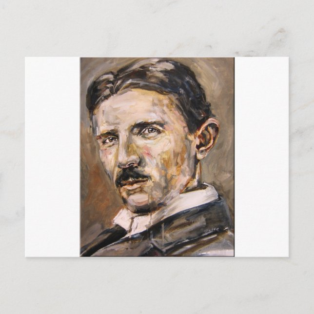 Cartão Postal Nikola Tesla (Frente)