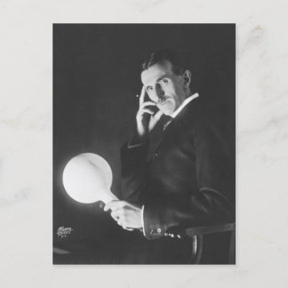 Cartão Postal Nikola Tesla, 1898.