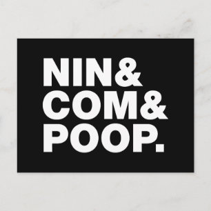 CARTÃO POSTAL NIN & COM & POOP.