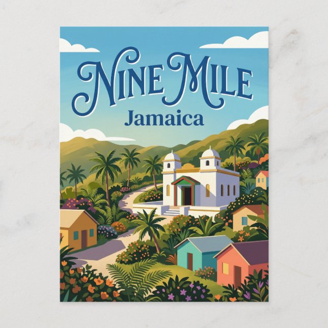 Cartão Postal Nine Mile Jamaica (Frente)