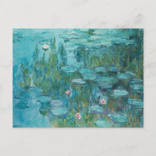 Cartão Postal Ninfas, Pintura a Óleo de Arte Fina, Claude Monet