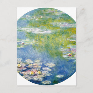 Cartão Postal Ninféas de Claude Monet 1908 Técnica