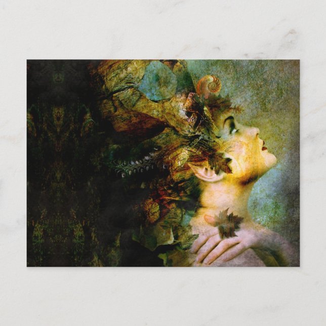 Cartão Postal ninfeta de madeira (Frente)