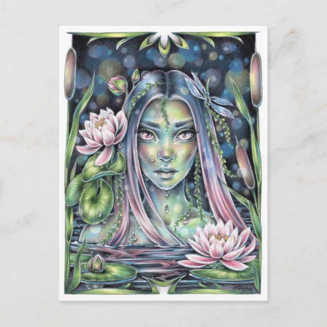 Cartão Postal Ninfoma Água (Frente)