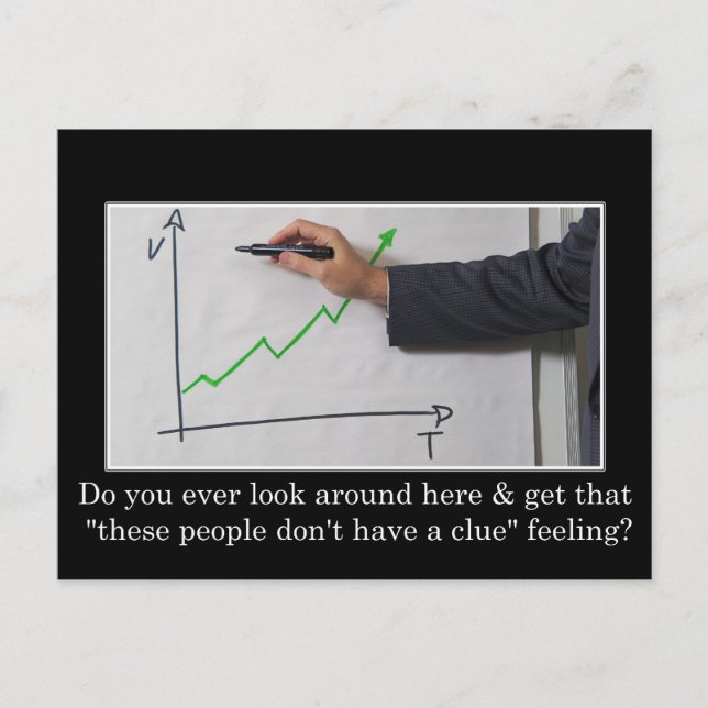 Cartão Postal Ninguém aqui sabe o que está a fazer (Frente)