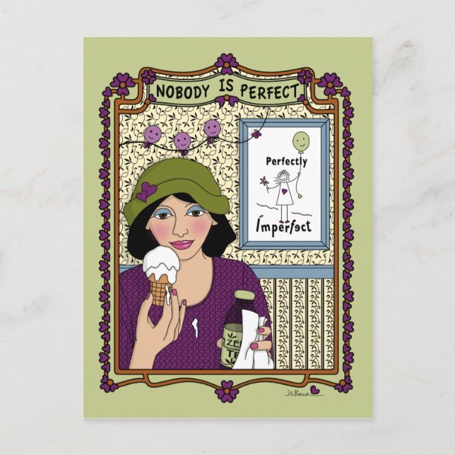 Cartão Postal Ninguém é Perfect_A_ Postcard (Frente)