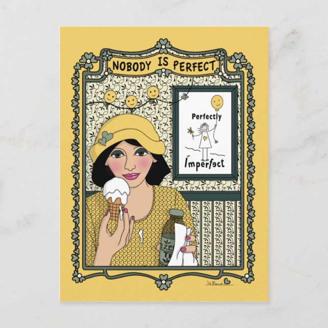 Cartão Postal Ninguém é Perfect_C_ Postcard (Frente)