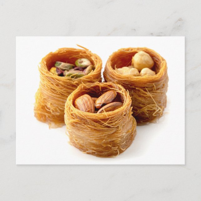 Cartão Postal Ninho de pássaro baklava (Frente)