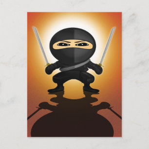 Cartão Postal Ninja Boy