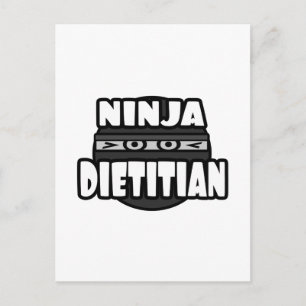 Cartão Postal Ninja Dietitian