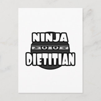 Cartão Postal Ninja Dietitian