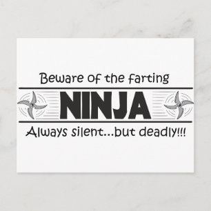 Cartão Postal ninja fart