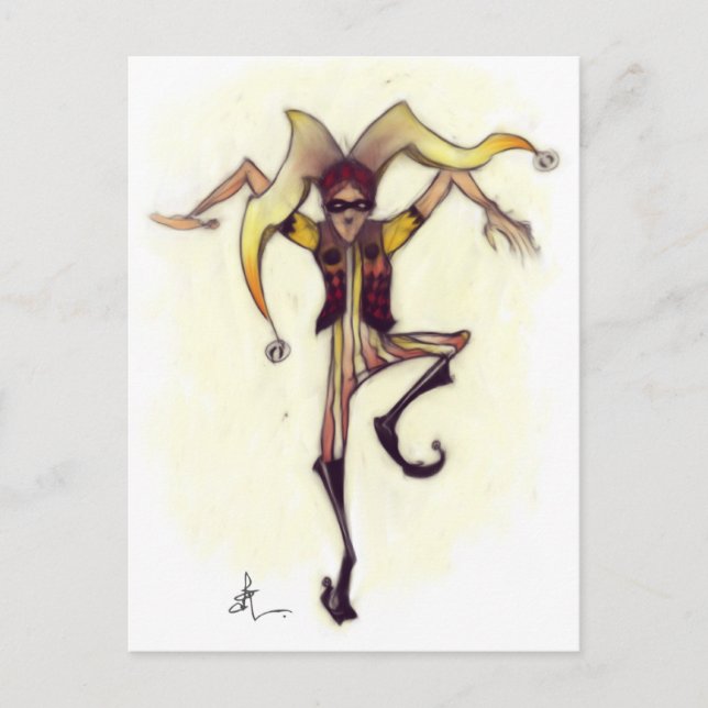 Cartão Postal Ninja Jester (Frente)