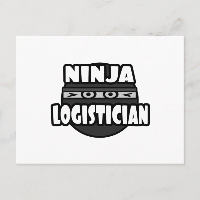 Cartão Postal Ninja Logistician (Frente)