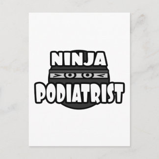 Cartão Postal Ninja Podiatrista