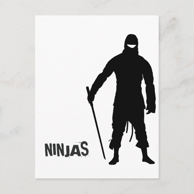 Cartão Postal Ninjas (Frente)