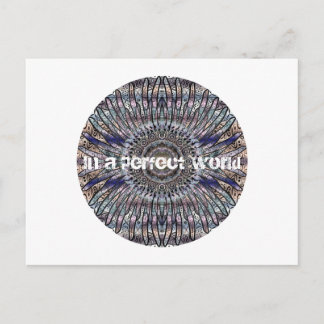 Cartão Postal Nirvana .Em uma placa de Posto mundial perfeita