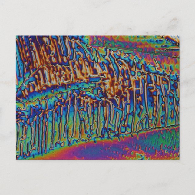 Cartão Postal Nitrato de gálio ao microscópio (Frente)