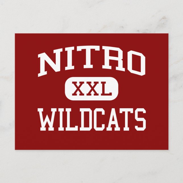 Cartão Postal Nitro - Wildcats - High - Nitro West Virginia (Frente)