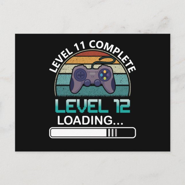 Cartão Postal Nível 11 Completo Nível 12 | Vídeo Game de Anivers (Frente)