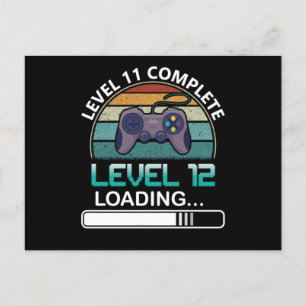 Cartão Postal Nível 11 Nível 12 completo   Vídeo de aniversário