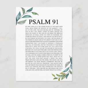 Cartão Postal NKJV Psalm 91