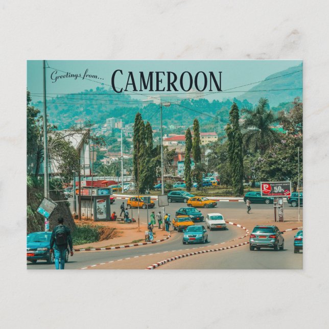 Cartão Postal Nlongkak Yaounde Cameroon (Frente)