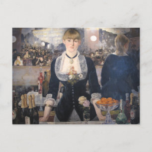 Cartão Postal No bar do maneta de Edouard, um herdeiro dos louco