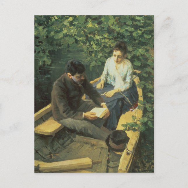 Cartão Postal No barco, 1888 (Frente)