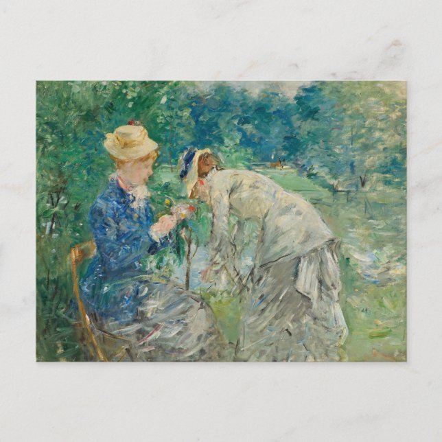 Cartão Postal No Bois de Boulogne | Berthe Morisot (Frente)
