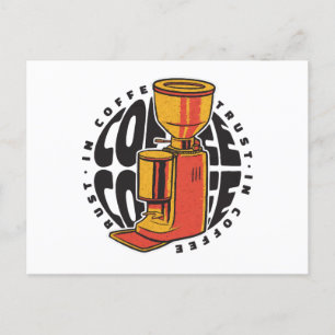 Cartão Postal No Café confiamos