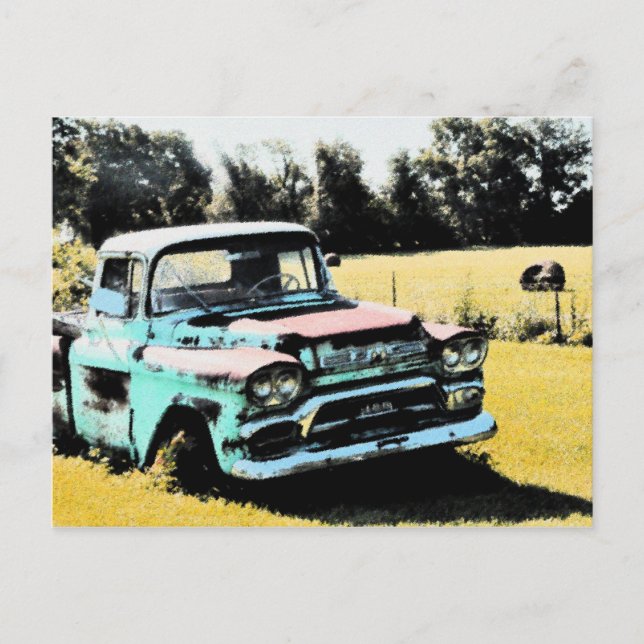 Cartão Postal No campo de feno (Frente)