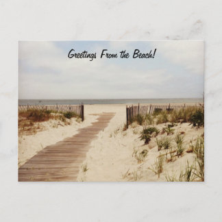 Cartão Postal No Cartão-postal da praia