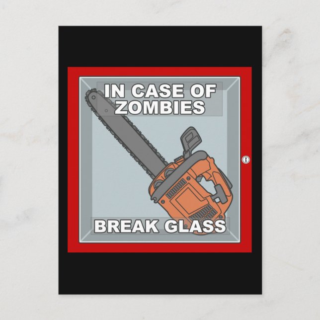 Cartão Postal No caso de zombies (Frente)