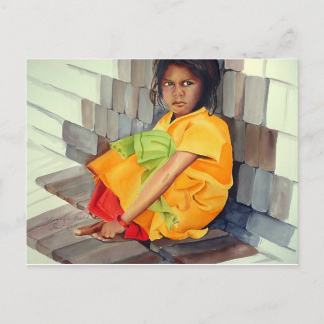 Cartão Postal no colo de tijolos (Frente)