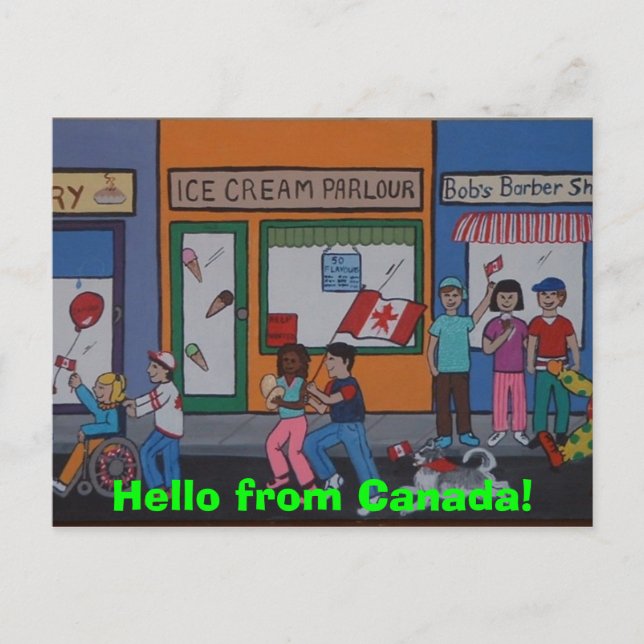 Cartão postal no dia do Canadá (Frente)