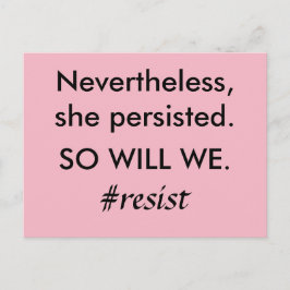Cartão Postal No Entanto, Ela Persiste, Assim Como A Resistência