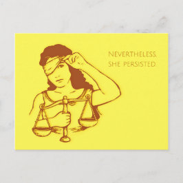 Cartão Postal No entanto, persistiu (amarelo)