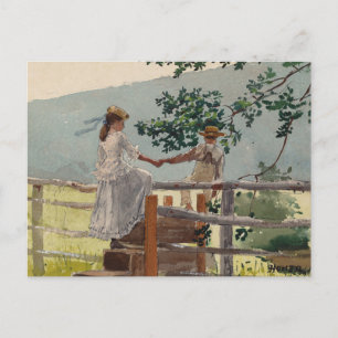 Cartão Postal No Estilo Winslow Homer