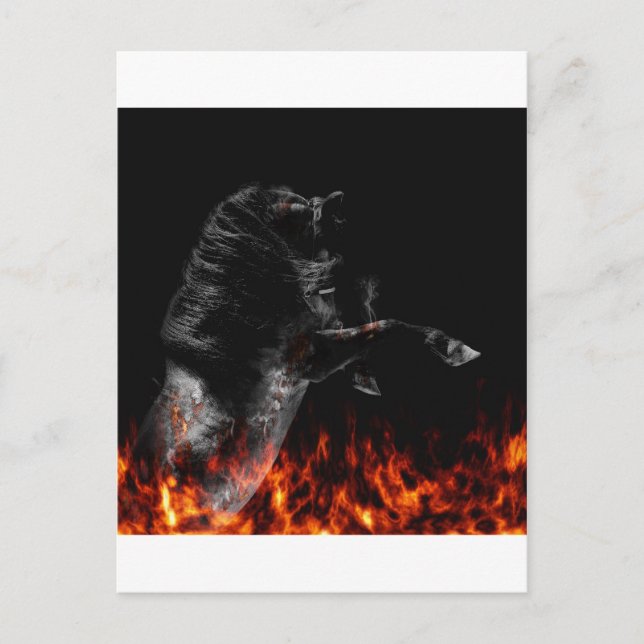 Cartão Postal No fogo (Frente)