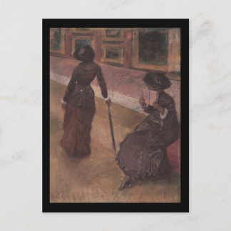 Cartão Postal No Louvre