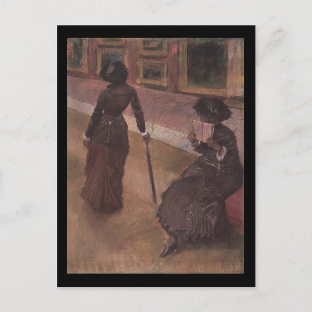 Cartão Postal No Louvre (Frente)