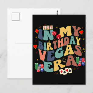 Cartão Postal No meu aniversário Festa de viagem de férias na er
