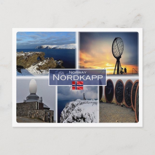 Cartão Postal NO Norway - Nordkapp - North Cape - (Frente)