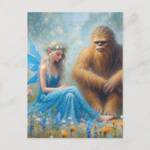 Cartão Postal No Prado Com Sasquatch