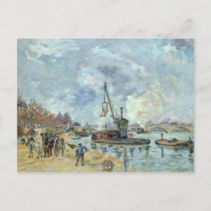 Cartão Postal No Quay de Bercy em Paris, 1874