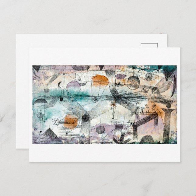 Cartão Postal No Reino do Ar | Paul Klee | (Frente/Verso)